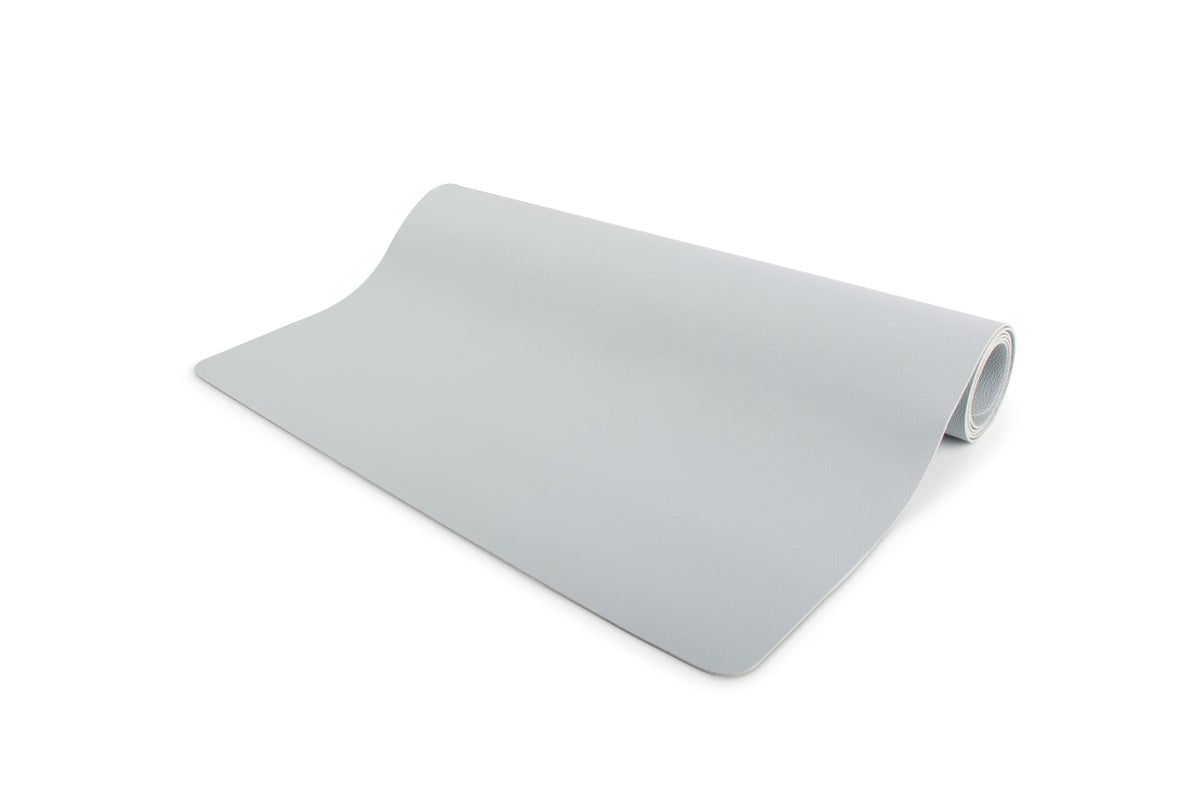 S&amp;P - Tafelloper 135x50cm lederlook grijs TableTop