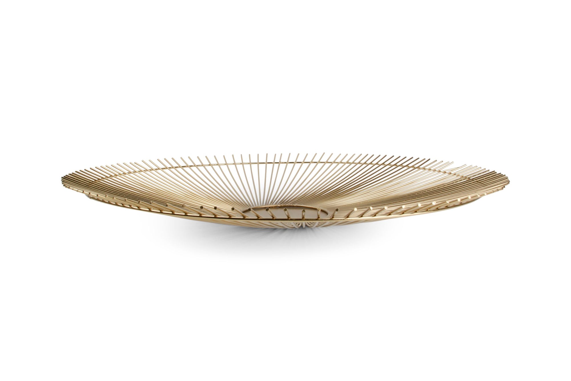 S&P - Panier métallique 53xH5cm or Twisted Iris