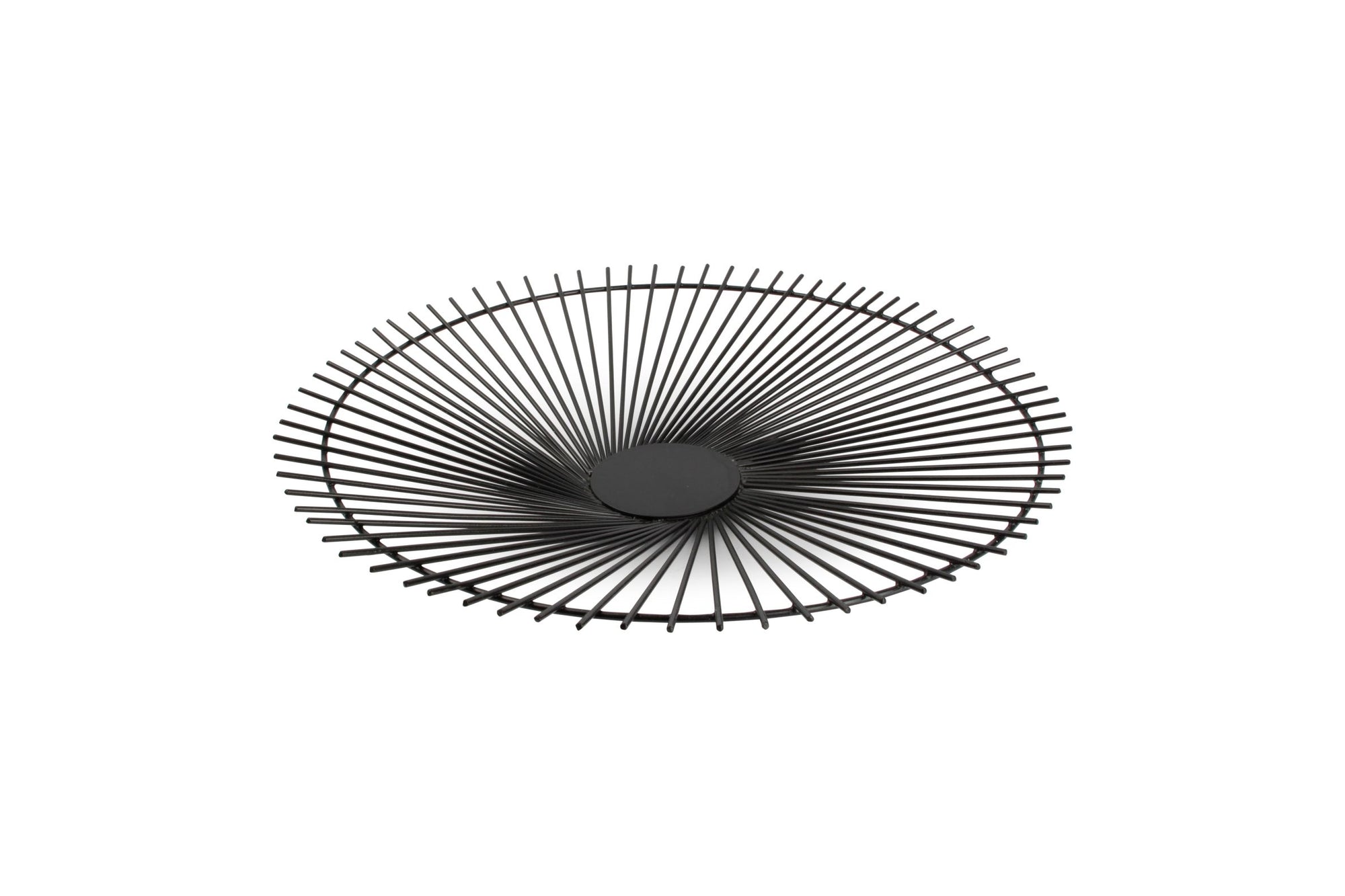 S&P - Panier métallique 40xH5cm noir Twisted Iris