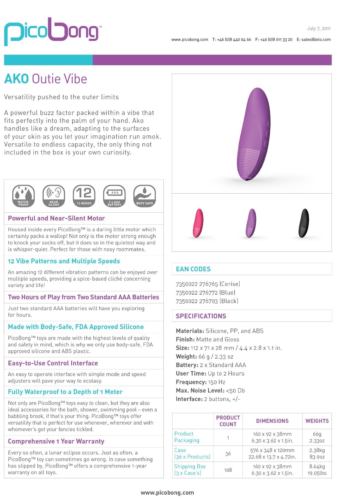 Ako Outie Vibe Blue