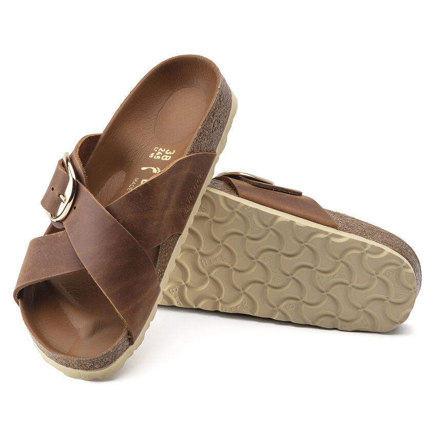 Siena Big Buckle Fl Cognac Hex