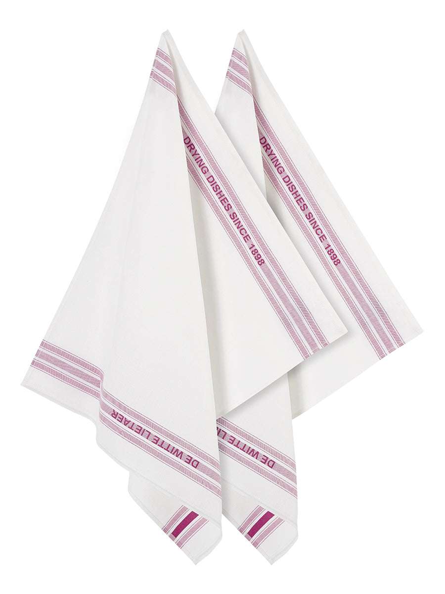 Luxury Collectie - Dish Off-white-fuchsia