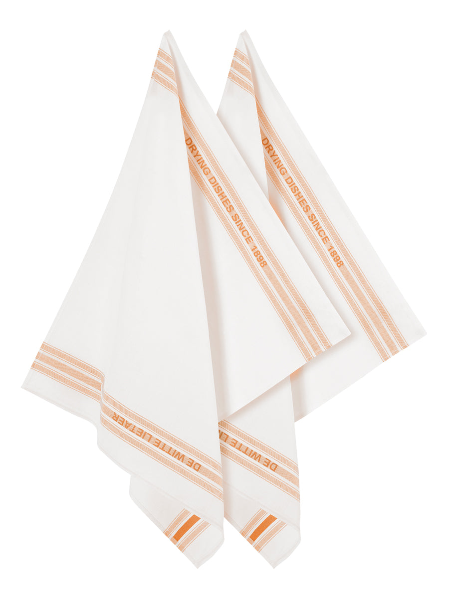 Luxury Collectie - Dish Off-white-orange