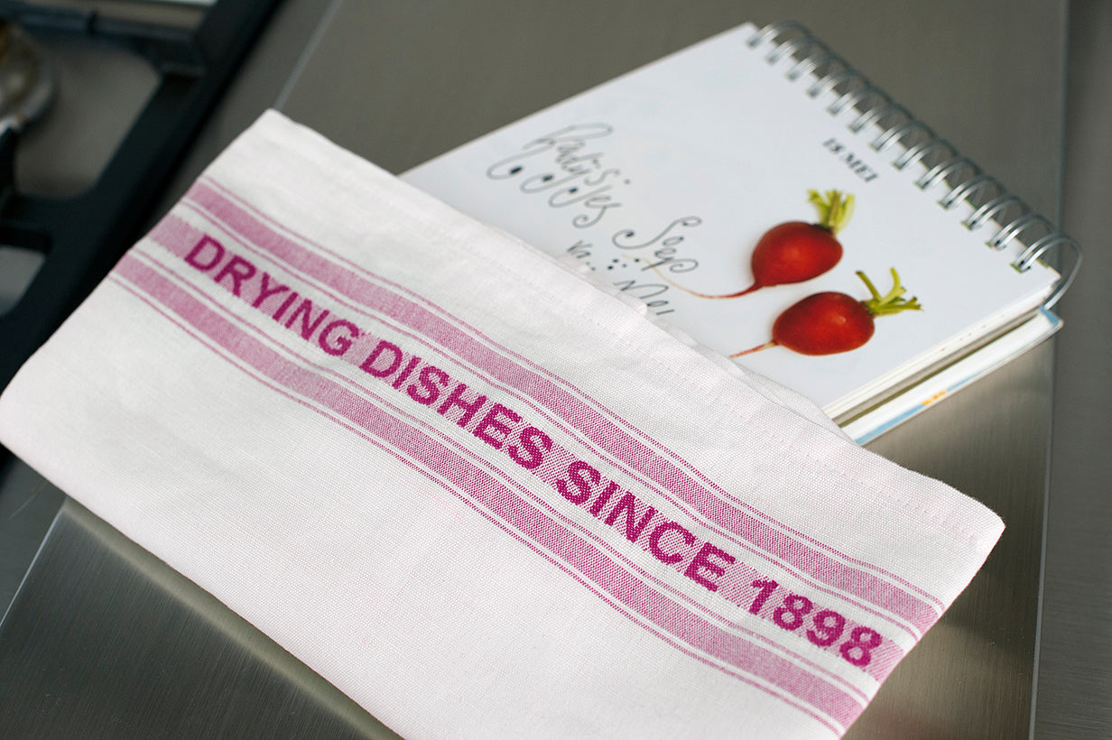 Luxury Collectie - Dish Off-white-fuchsia