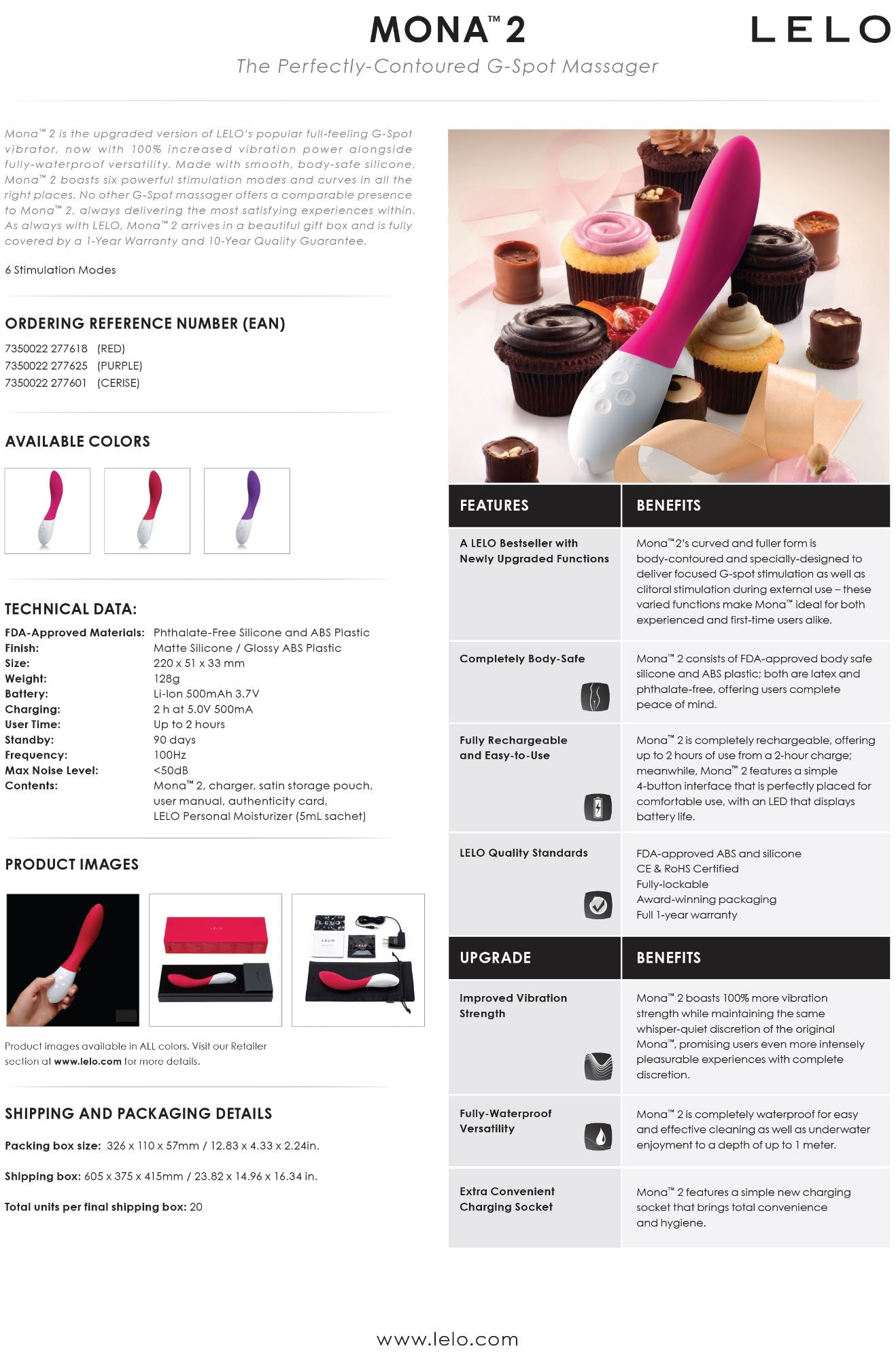 Mona 2 Cerise