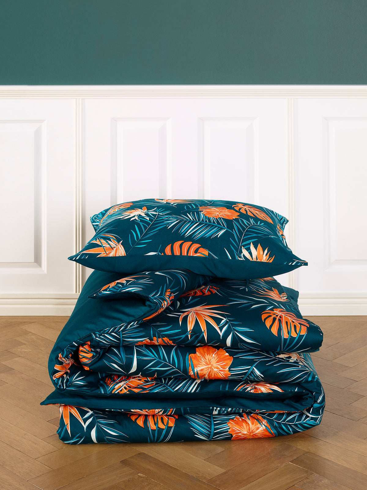 Luxury Collectie - Bird Of Paradise Deep Petrol