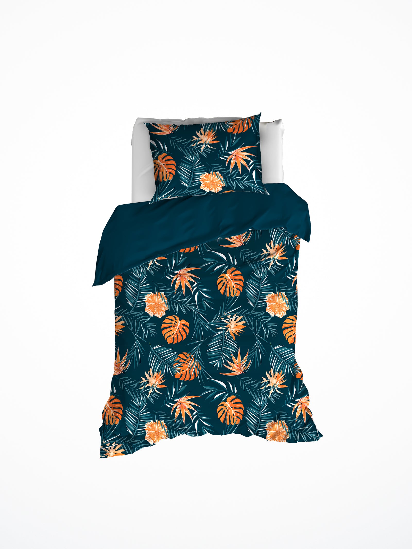 Luxury Collectie - Bird Of Paradise Deep Petrol