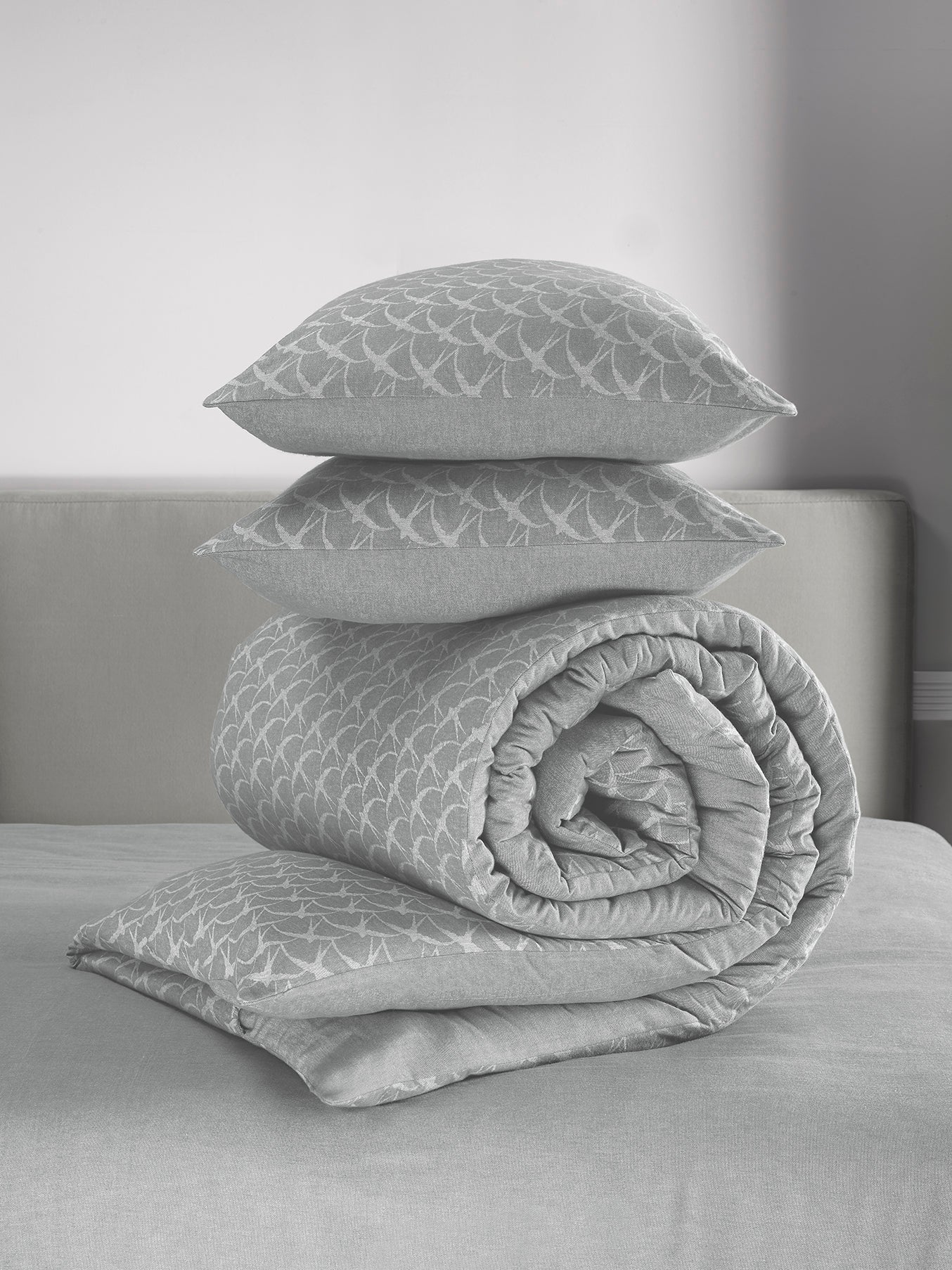 Luxury Collection - Birds Natural Grey