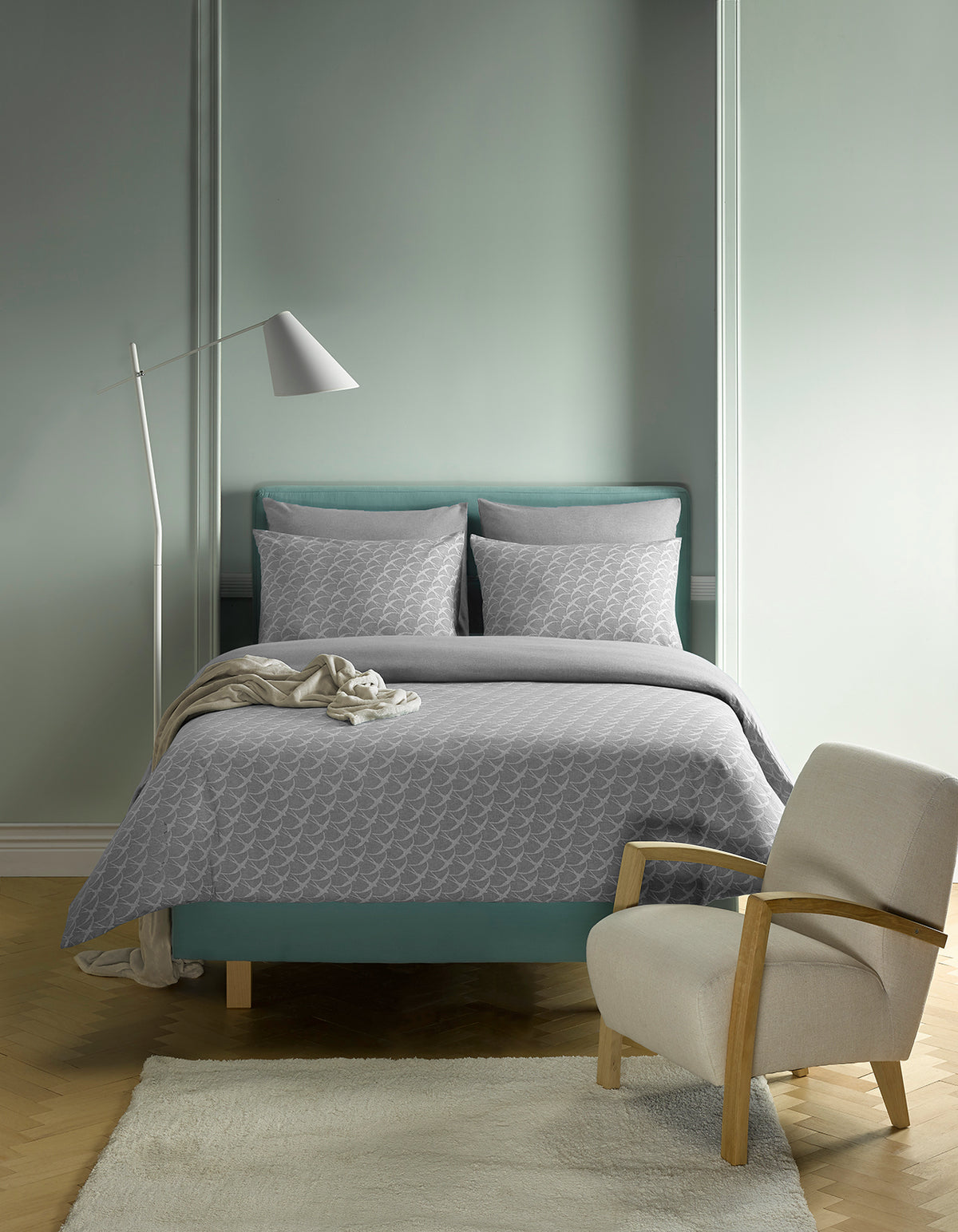 Luxury Collectie - Birds Natural Grey